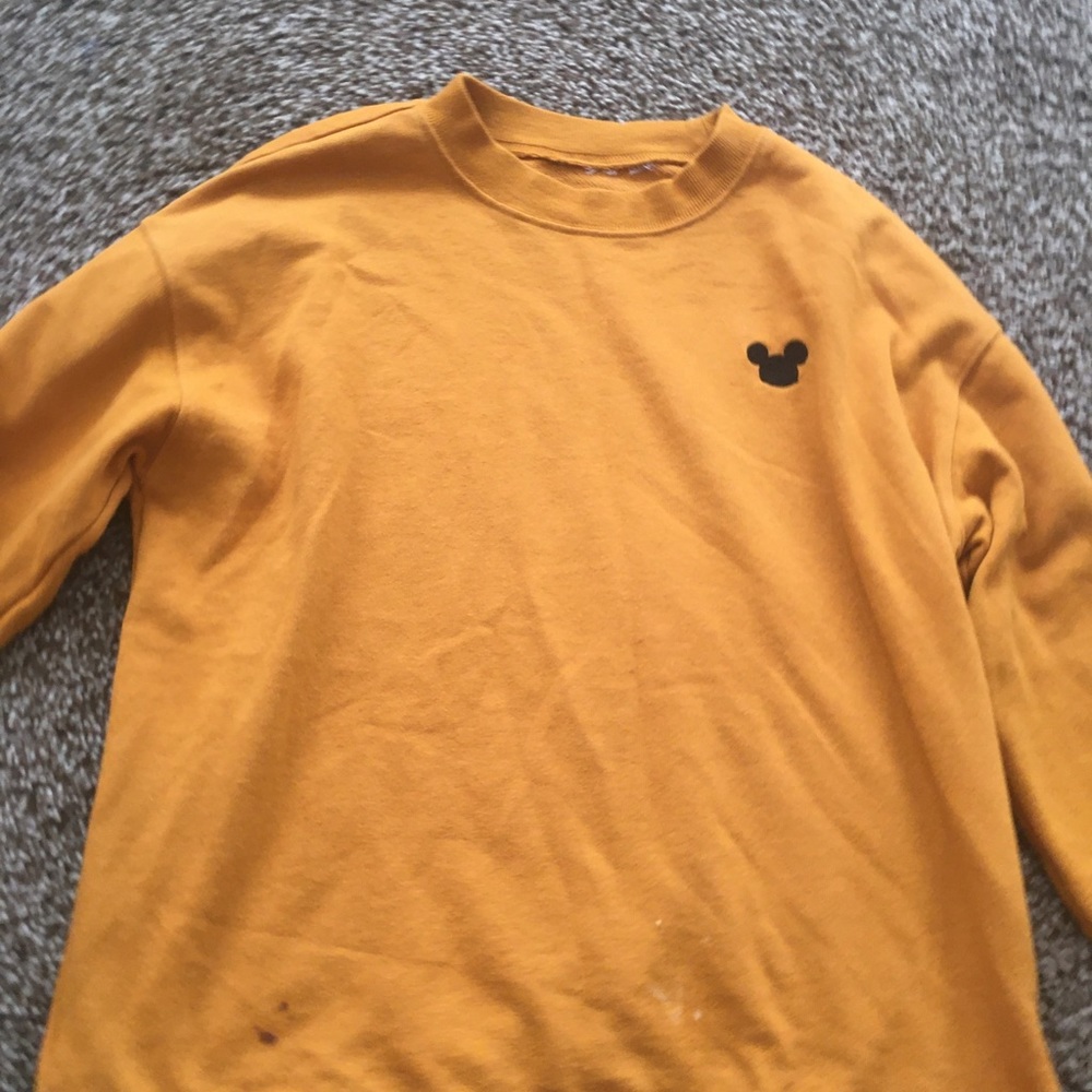 H&M Mickey Mouse sweatshirt mustard yellow
